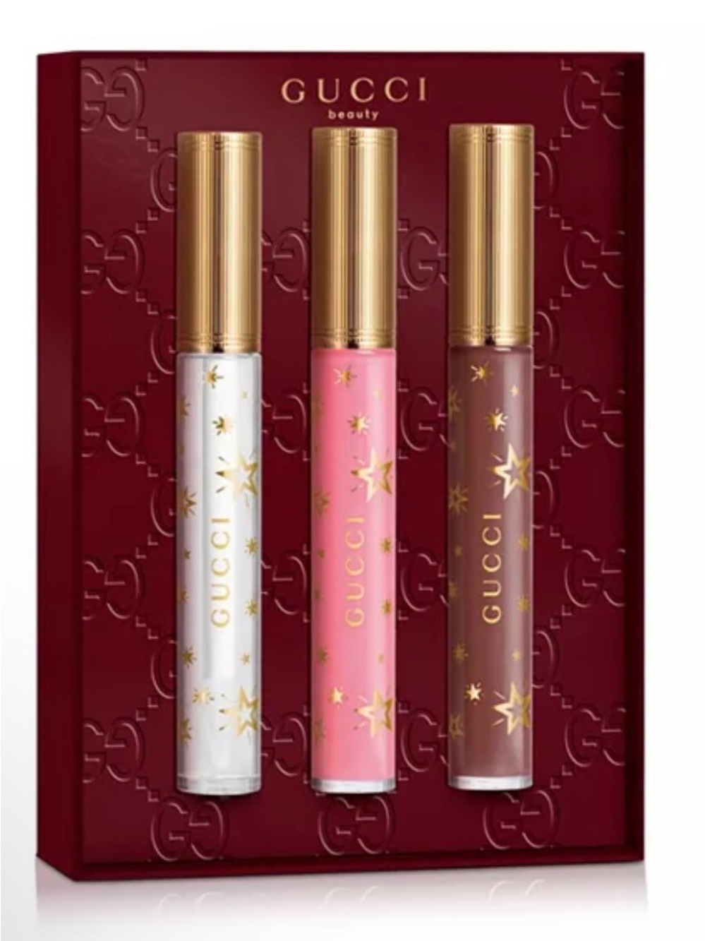 Gucci full size lip gloss set of 3 - plumper & moisturizer